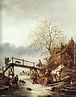 Isack van Ostade A Winter Scene painting
